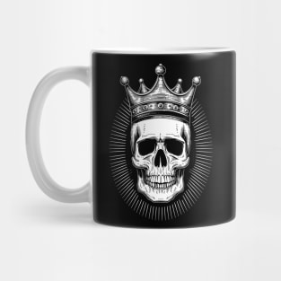 Skull King black and white Mug